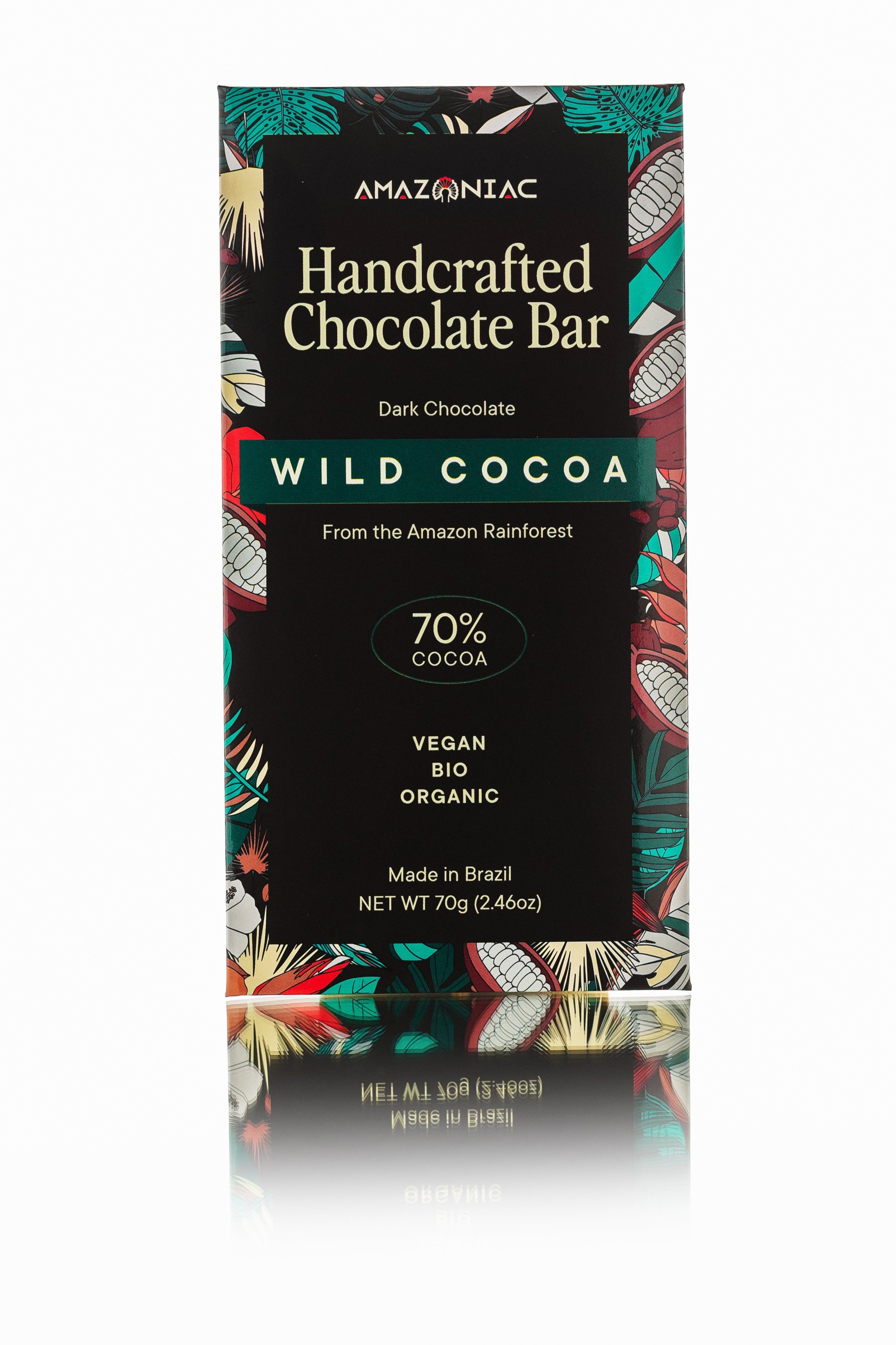 Dark Chocolate Bar - Wild Cocoa 70%