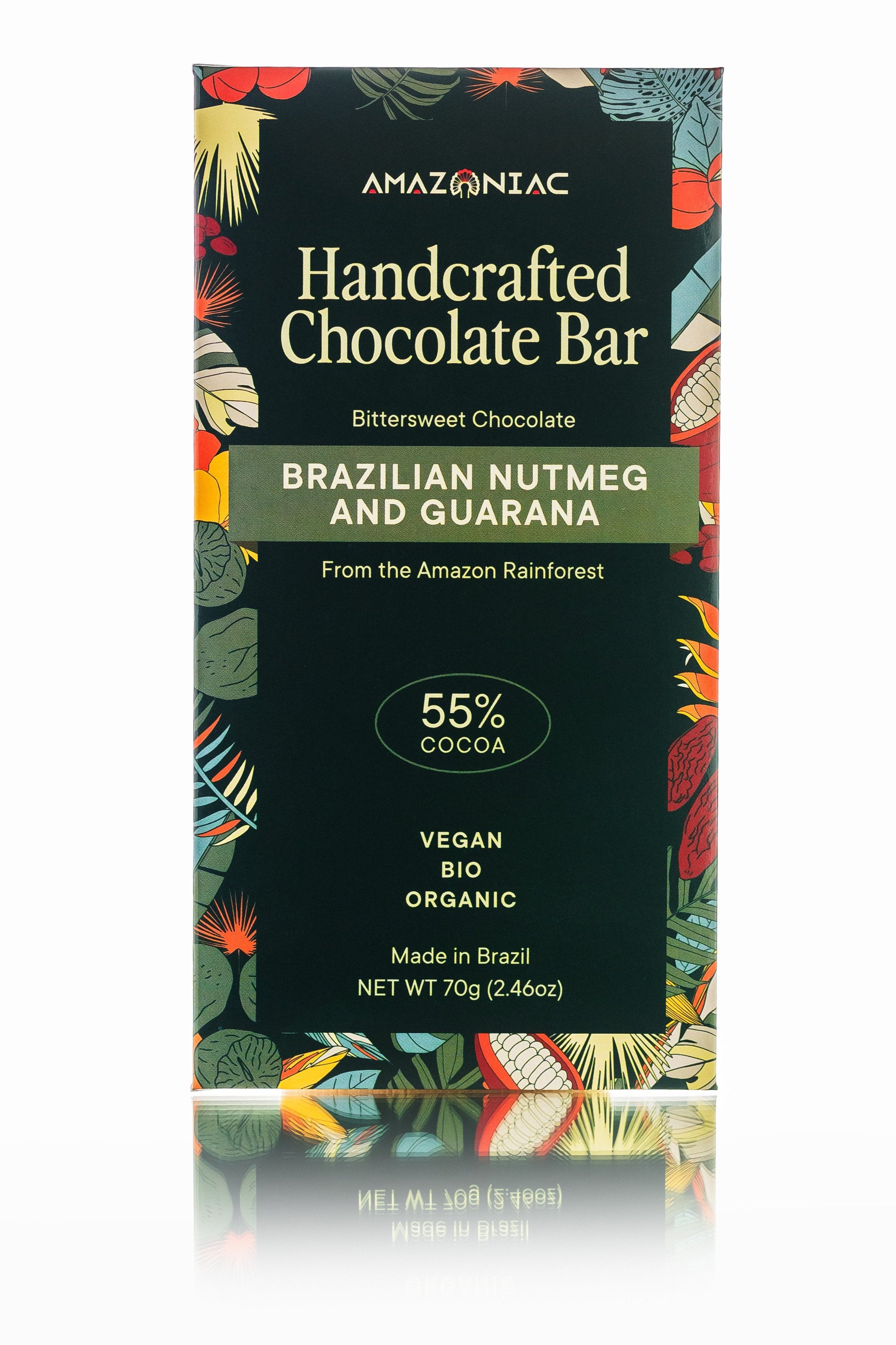 Bitersweet Chocolate Bar - Brazilian Nutmeg &amp; Guarana