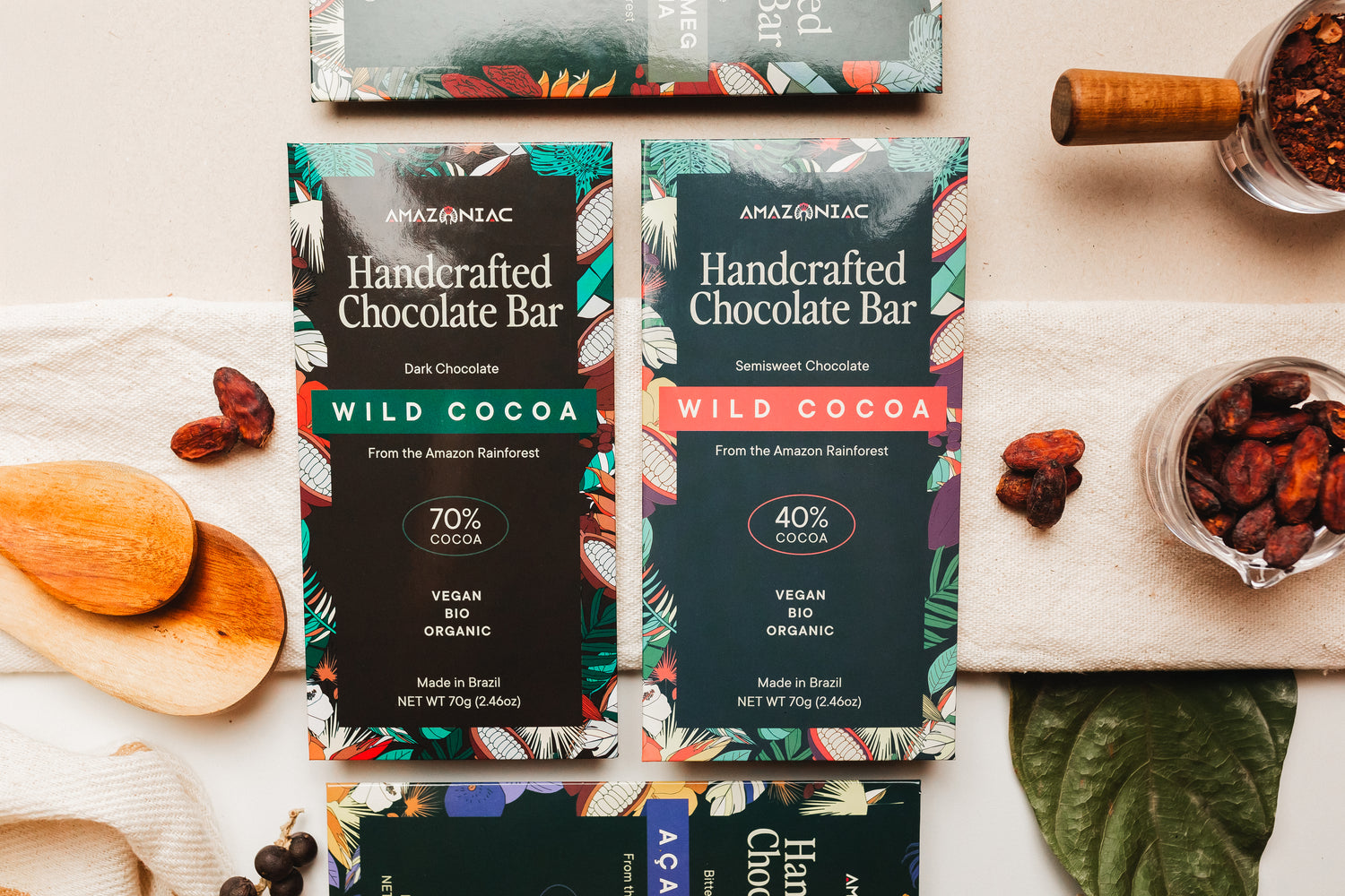 Dark Chocolate Bar - Wild Cocoa 70%